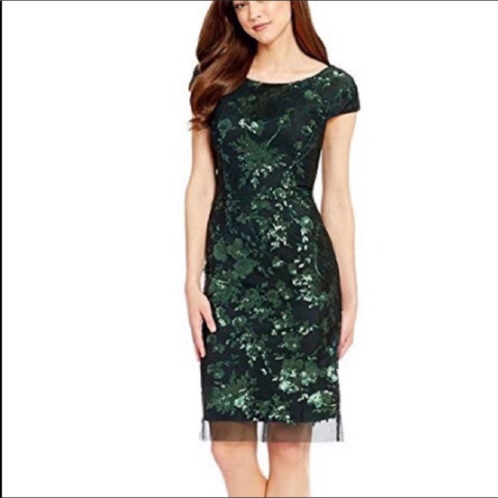 Antonio Melani Golden Soirée Cocktail Dress SIZE 4